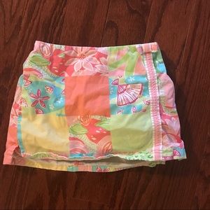 LILLY PULITZER patchwork skort 2T